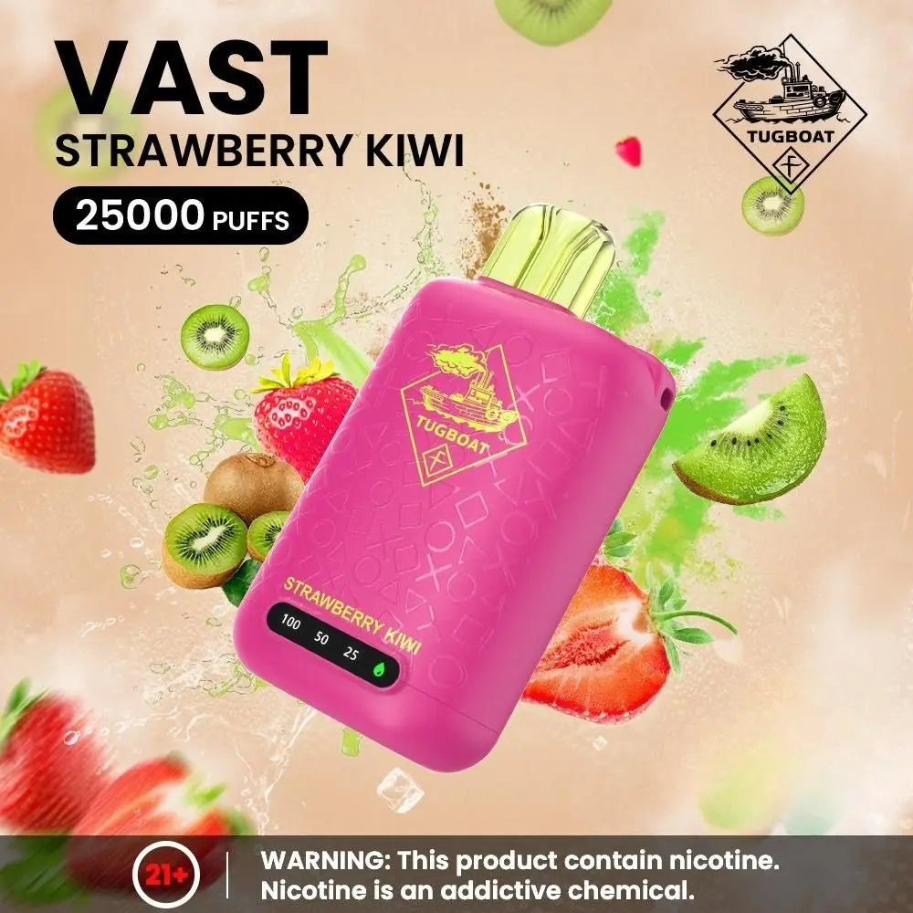 Tugboat Vast 25000 Puffs Disposable Vape - Strawberry Kiwi - Disposable Vape - Vapes Uae