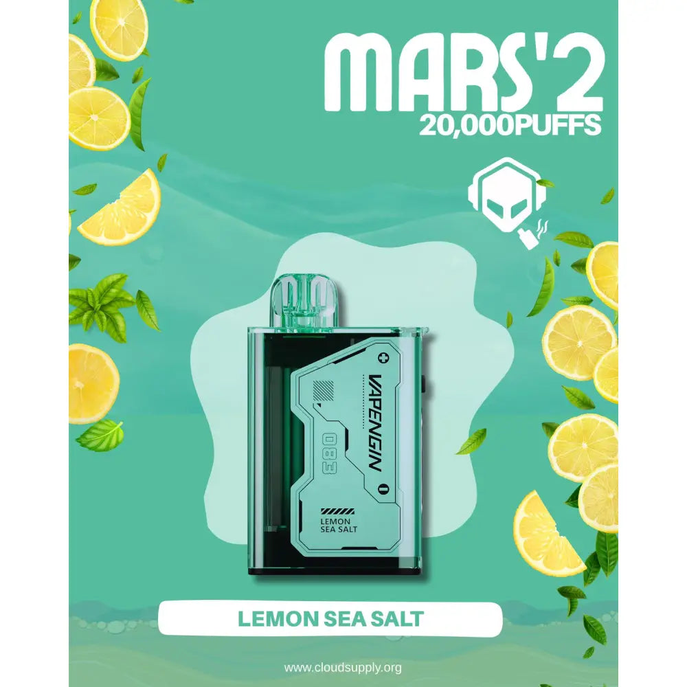 Vapengin Mars 2 20000 Puffs Disposable Vape - Lemon Sea Salt - Disposable Vape - Vapes Uae