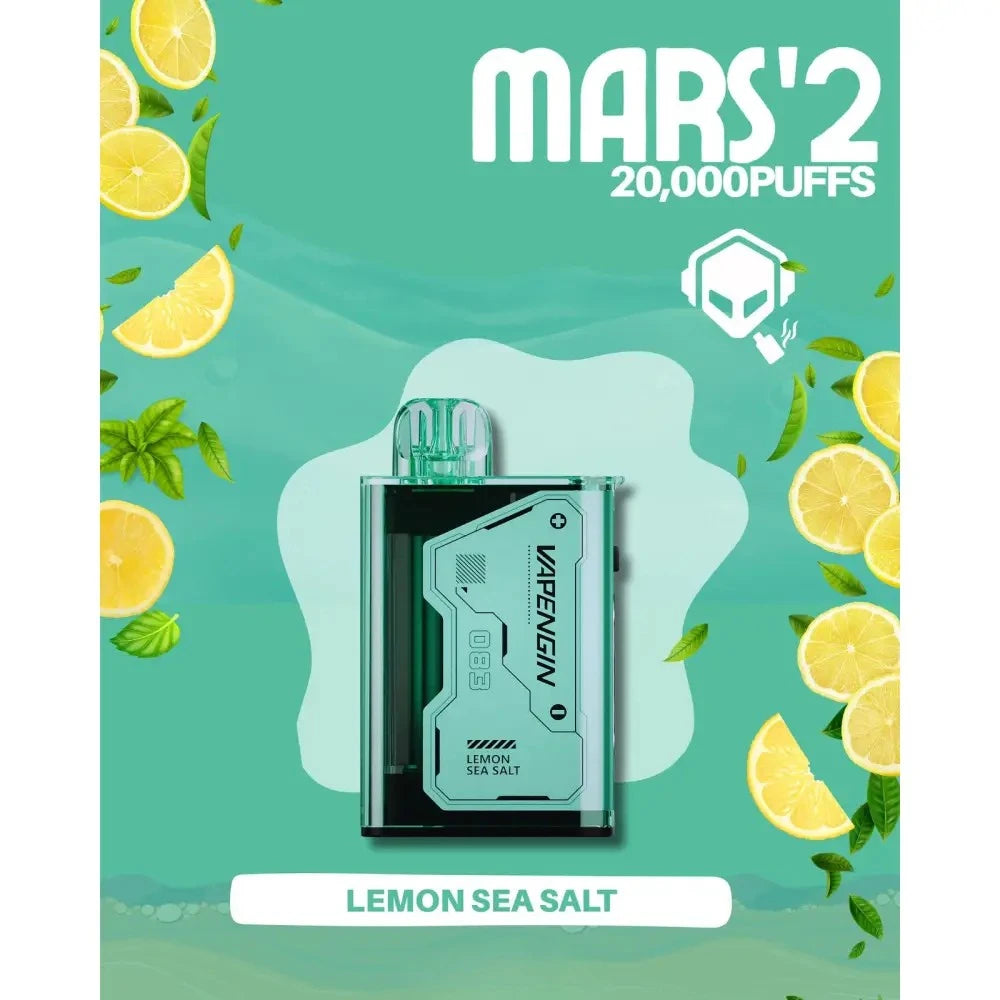 Vapengin Mars 2 20000 Puffs Disposable Vape - Lemon Sea Salt - Disposable Vape - Vapes Uae