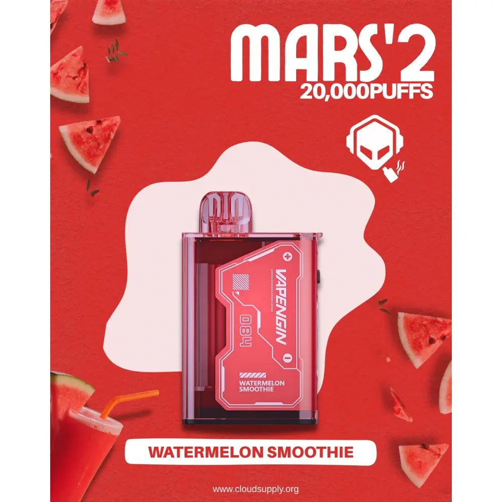 Vapengin Mars 2 20000 Puffs Disposable Vape - Watermelon Smoothie - Disposable Vape - Vapes Uae