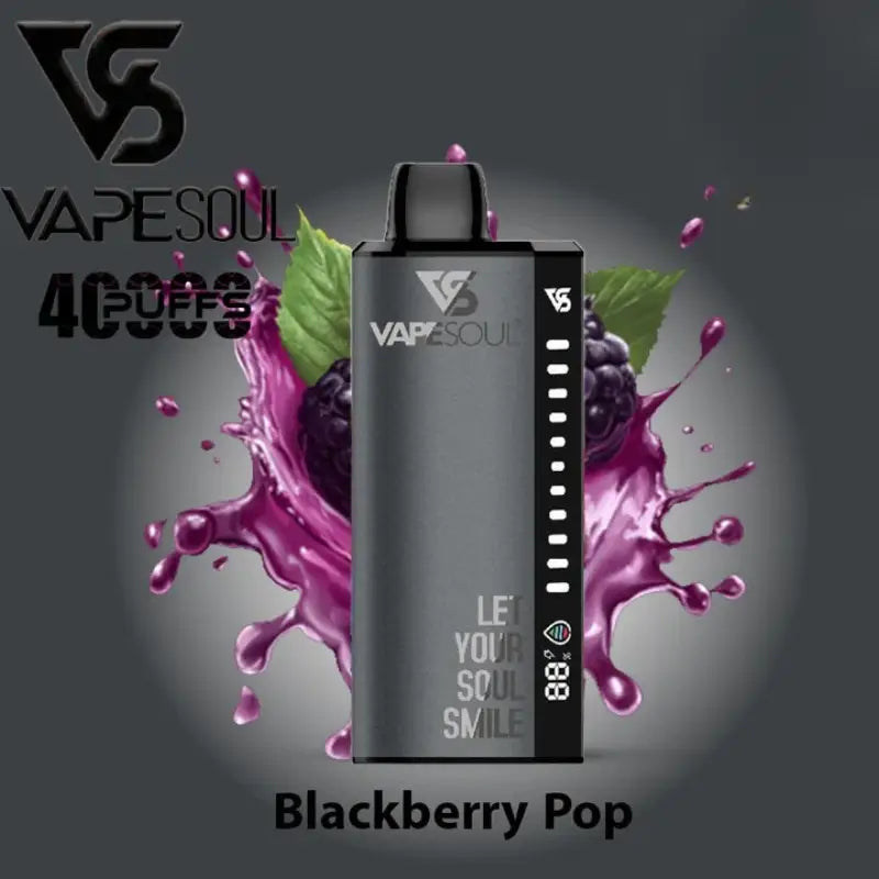 Vapesoul 40000 Puffs Disposable Vape - Blackberry Ice - Disposable Vape - Vapes Uae