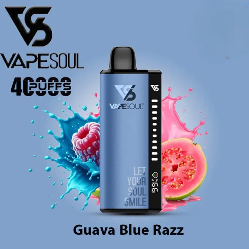 Vapesoul 40000 Puffs Disposable Vape - Guava Bluerazz - Disposable Vape - Vapes Uae