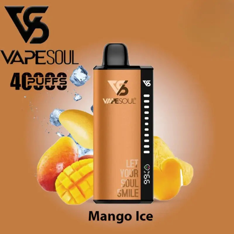 Vapesoul 40000 Puffs Disposable Vape - Mango Ice - Disposable Vape - Vapes Uae