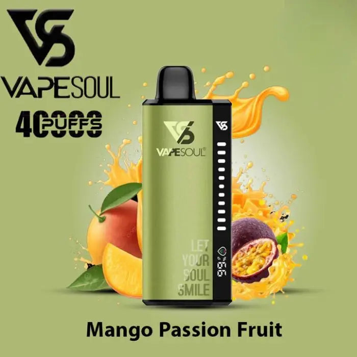 Vapesoul 40000 Puffs Disposable Vape - Mango Passion Fruit - Disposable Vape - Vapes Uae
