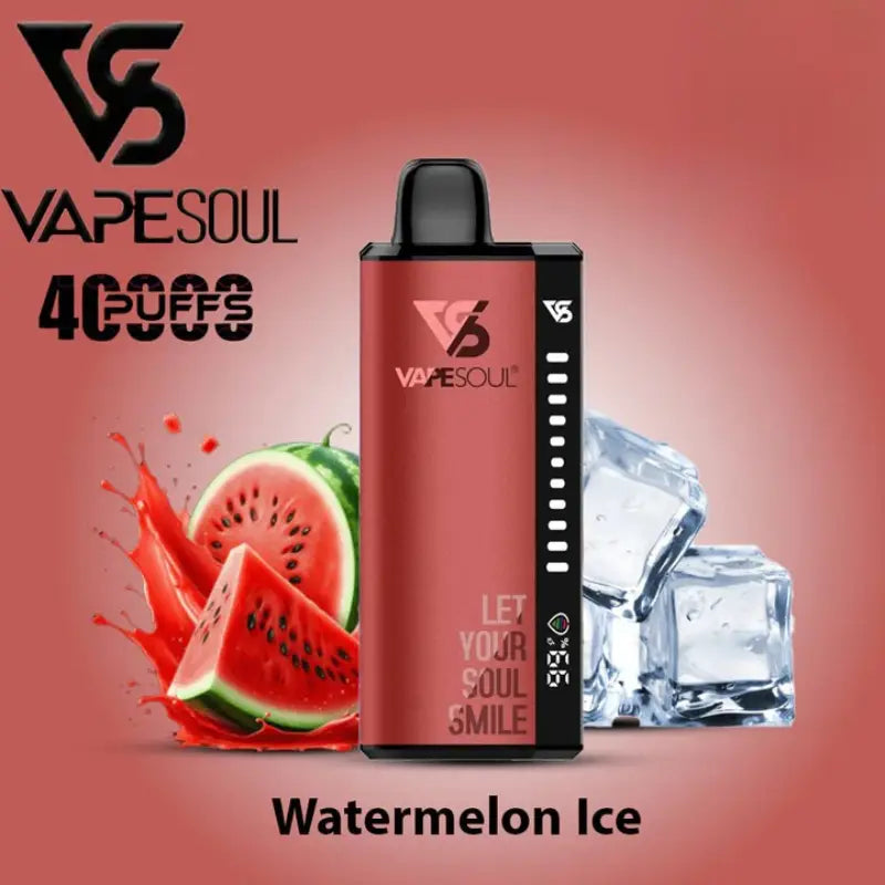 Vapesoul 40000 Puffs Disposable Vape - Watermelon Ice - Disposable Vape - Vapes Uae