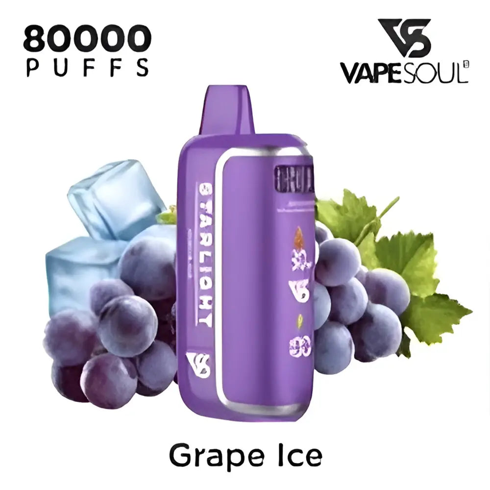 Vapesoul Starlight 80000 Puffs Disposable Vape - Grape Ice - Disposable Vape - Vapes Uae