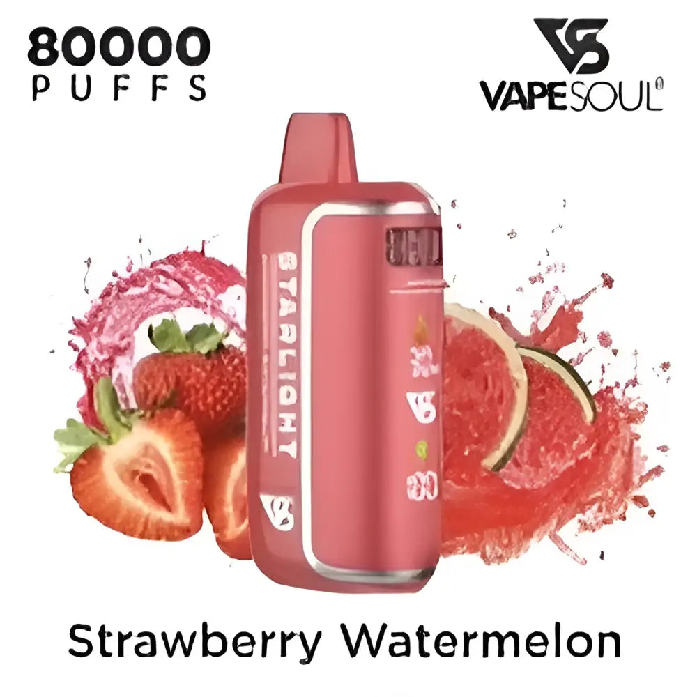 Vapesoul Starlight 80000 Puffs Disposable Vape - Strawberry Watermelon - Disposable Vape - Vapes Uae