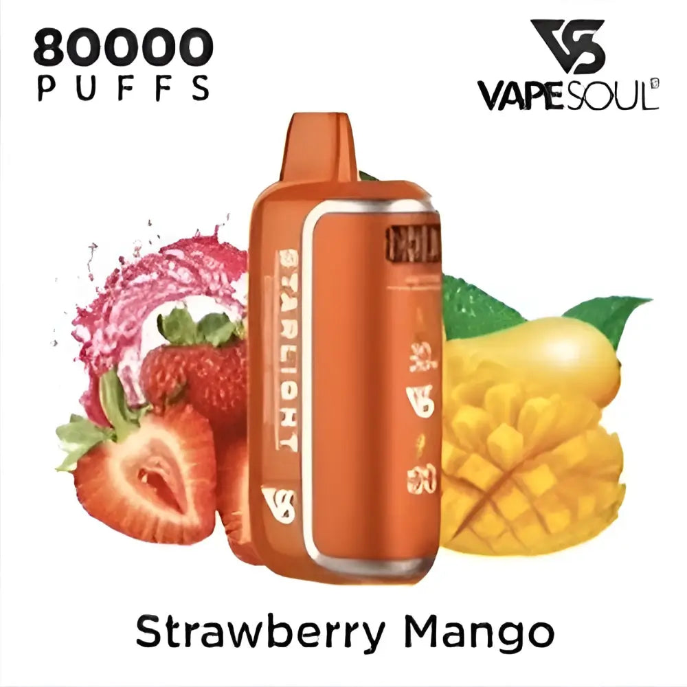 Vapesoul Starlight 80000 Puffs Disposable Vape - Strawberry Mango - Disposable Vape - Vapes Uae