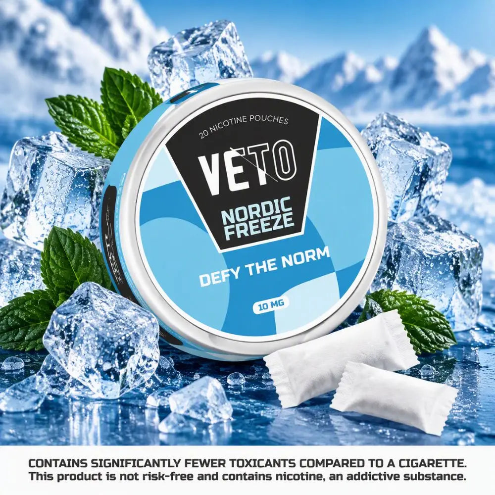 Veto Nicotine Pouches - Nordic Freeze 10mg - Nicotine Pouches - Vapes Uae