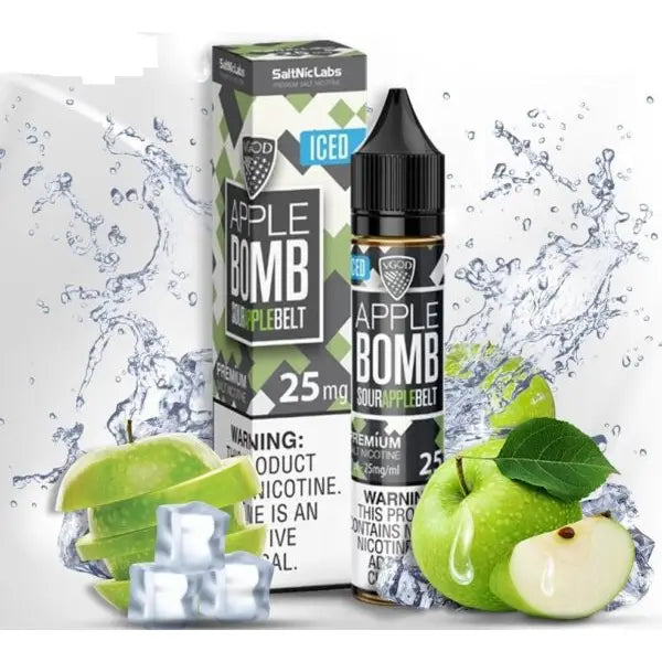 Vgod Salt Nic 50mg 30ml E-liquid - Iced Apple Bomb / 50 - Mg - E-liquid - Vapes Uae