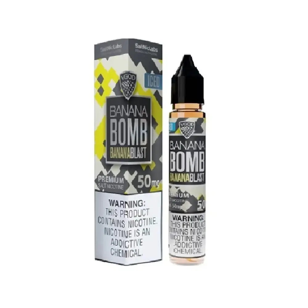 Vgod Salt Nic 50mg 30ml E-liquid - Iced Banana Bomb / 50 - Mg - E-liquid - Vapes Uae