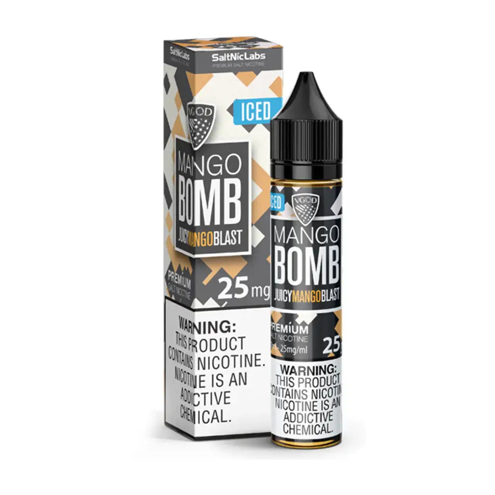 Vgod Salt Nic 50mg 30ml E-liquid - Iced Mango Bomb / 50 - Mg - E-liquid - Vapes Uae