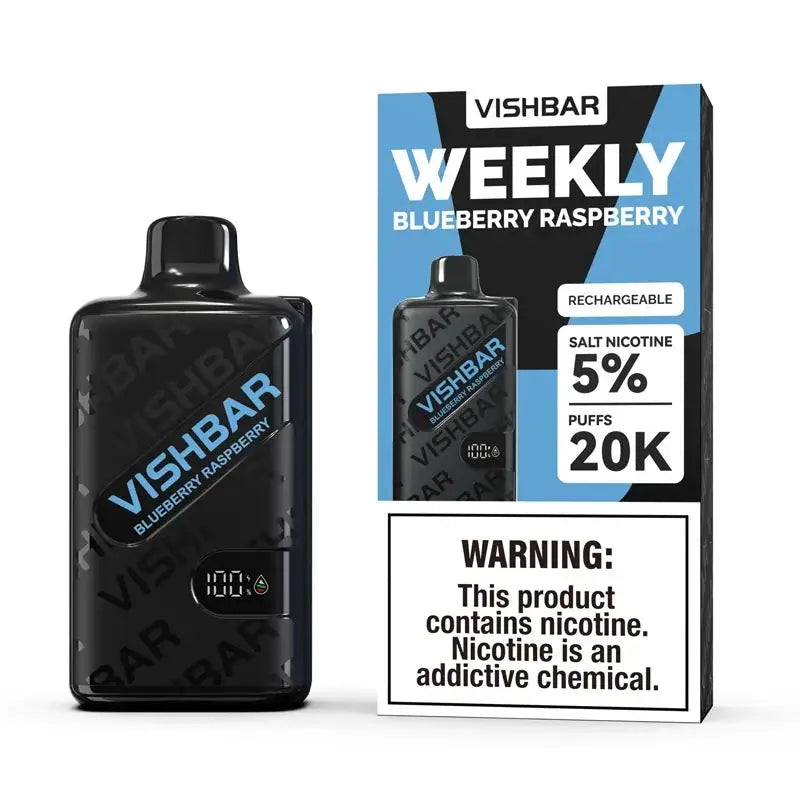 Vishbar Weekly 20000 Puffs Disposable Vape - Blueberry Raspberry - Disposable Vape - Vapes Uae