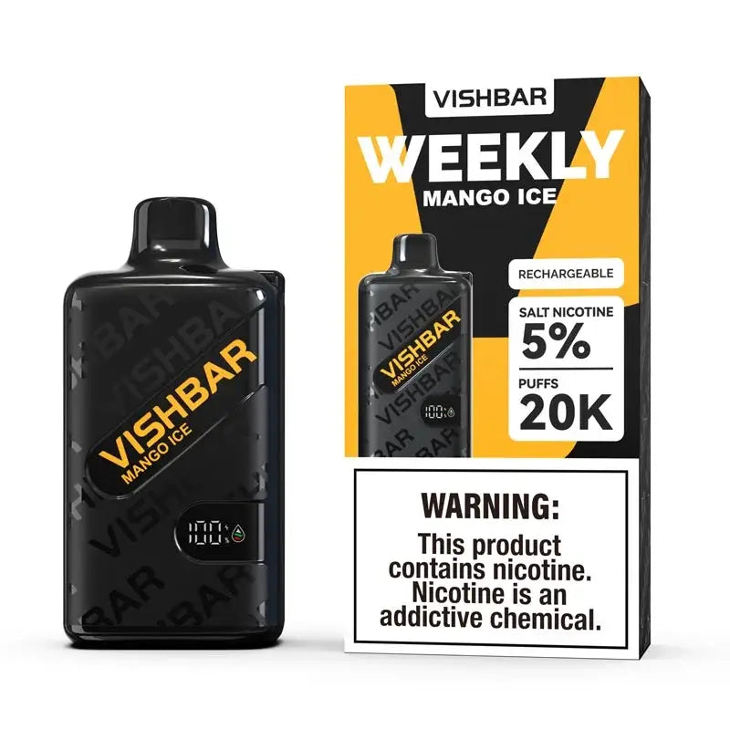 Vishbar Weekly 20000 Puffs Disposable Vape - Mango Ice - Disposable Vape - Vapes Uae