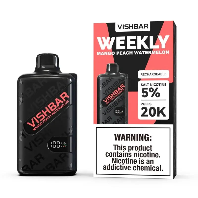 Vishbar Weekly 20000 Puffs Disposable Vape - Mango Peach Watermelon - Disposable Vape - Vapes Uae