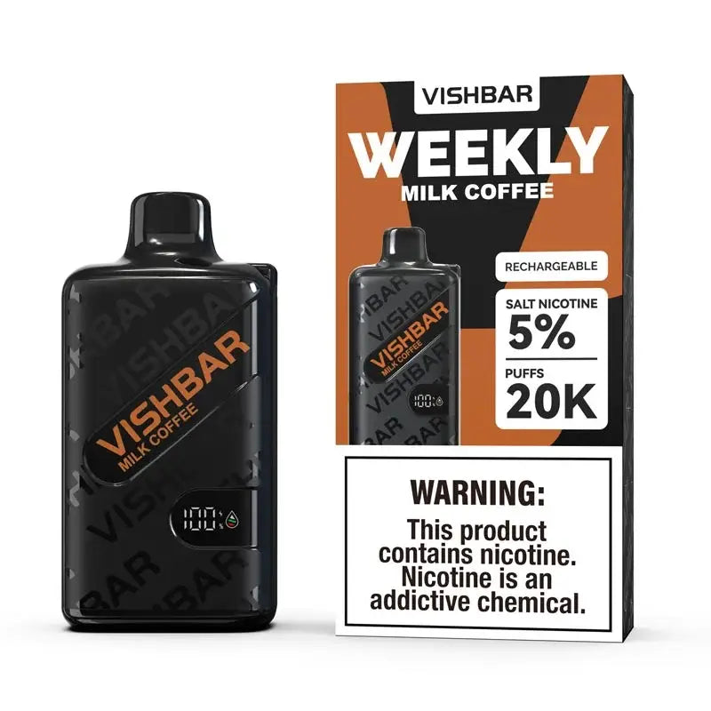 Vishbar Weekly 20000 Puffs Disposable Vape - Milk Coffee - Disposable Vape - Vapes Uae