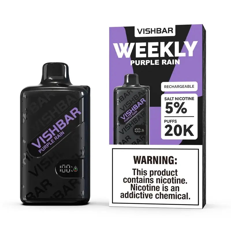 Vishbar Weekly 20000 Puffs Disposable Vape - Purple Rain - Disposable Vape - Vapes Uae