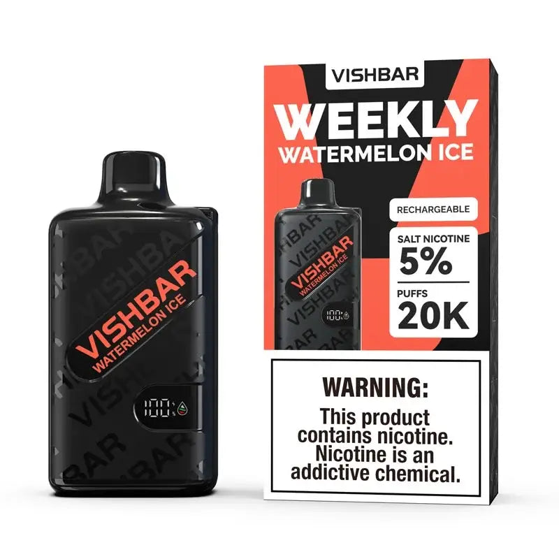 Vishbar Weekly 20000 Puffs Disposable Vape - Watermelon Ice - Disposable Vape - Vapes Uae
