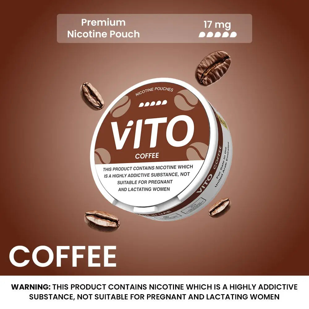 Vito Nicotine Pouches - Coffee - 17mg - Nicotine Pouches - Vapes Uae