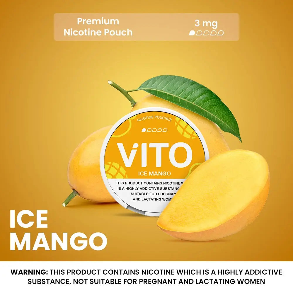 Vito Nicotine Pouches - Ice Mango - 3mg - Nicotine Pouches - Vapes Uae