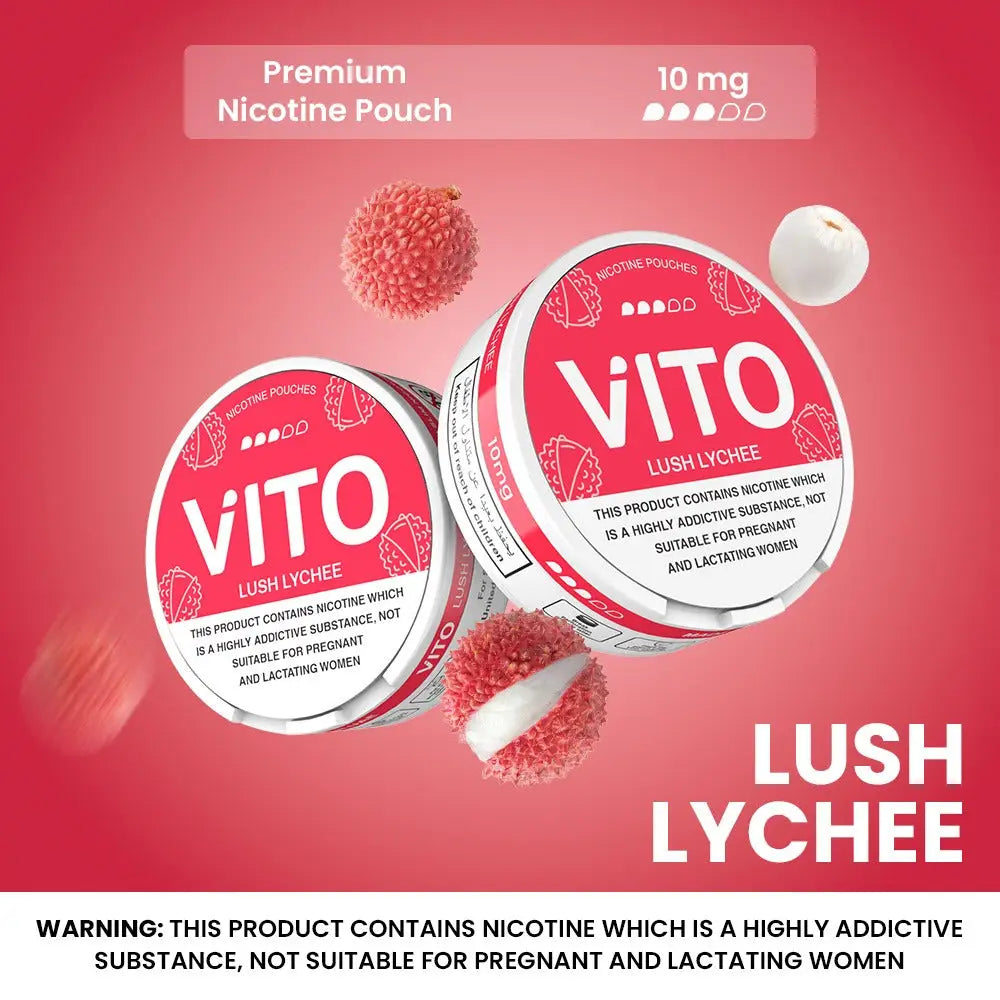Vito Nicotine Pouches - Lush Lychee - 10mg - Nicotine Pouches - Vapes Uae