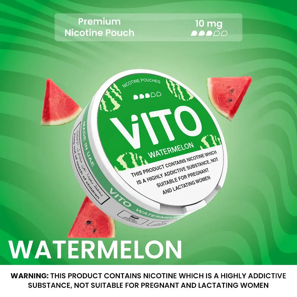 Vito Nicotine Pouches - Watermelon - 10mg - Nicotine Pouches - Vapes Uae
