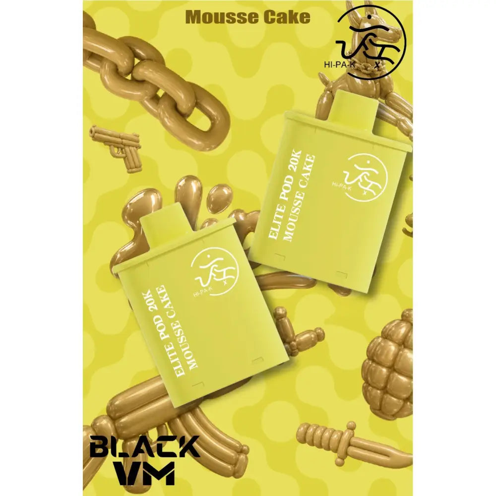 Vm Black Hi-pa-k 20000 Puffs Pod Vape Kit - Mousse Cake / Black - Vape Device - Vapes Uae