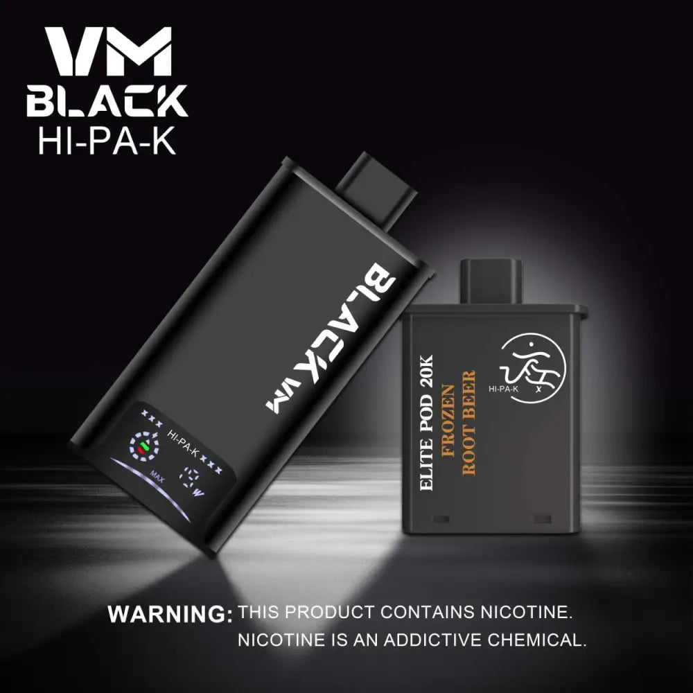 Vm Black Hi-pa-k 20000 Puffs Pod Vape Kit - Frozen Rootbeer / Black - Vape Device - Vapes Uae