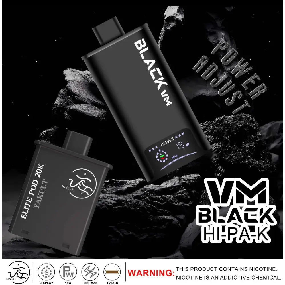 Vm Black Hi-pa-k 20000 Puffs Pod Vape Kit - Yakult / Black - Vape Device - Vapes Uae