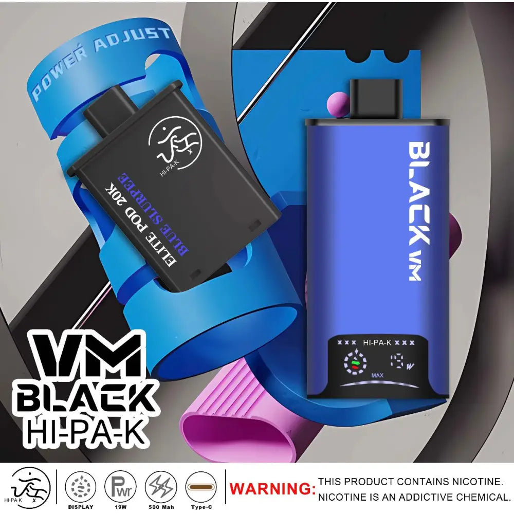 Vm Black Hi-pa-k 20000 Puffs Pod Vape Kit - Blue Slurpee / Blue - Vape Device - Vapes Uae