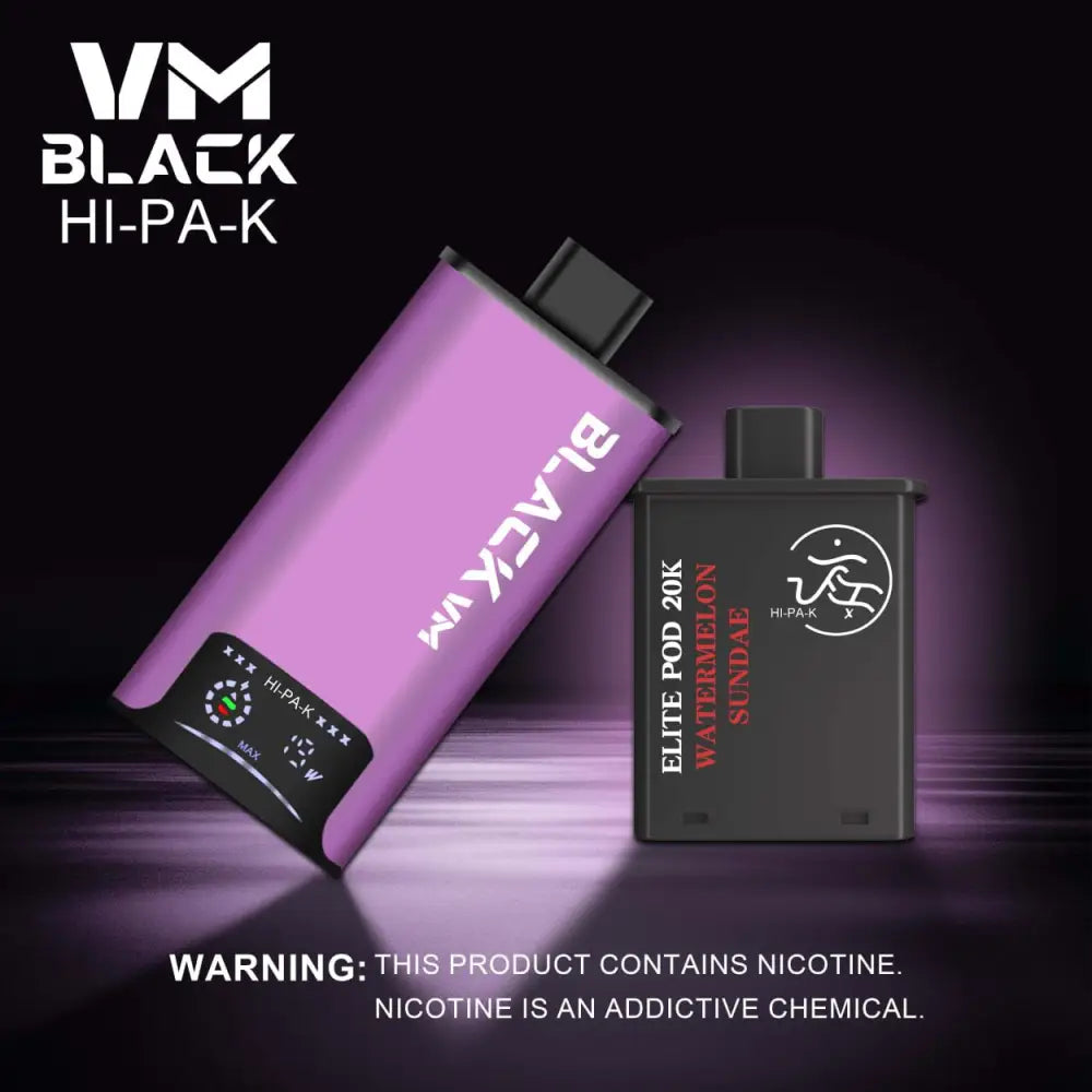 Vm Black Hi-pa-k 20000 Puffs Pod Vape Kit - Watermelon Sundae / Violet - Vape Device - Vapes Uae