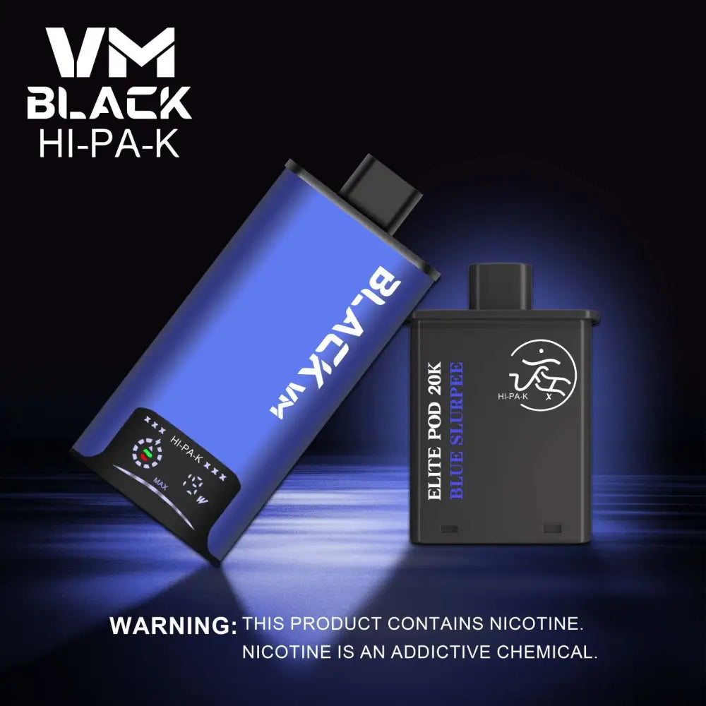 Vm Black Hi-pa-k 20000 Puffs Pod Vape Kit - Blue Slurpee / Black - Vape Device - Vapes Uae