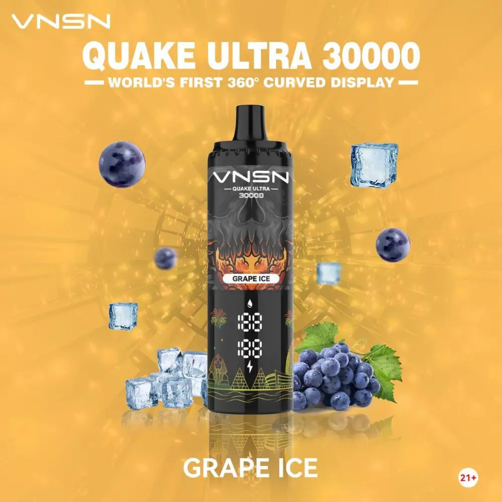 Vnsn Quake Ultra 30000 Puffs Disposable Vape - Grape Ice - Disposable Vape - Vapes Uae