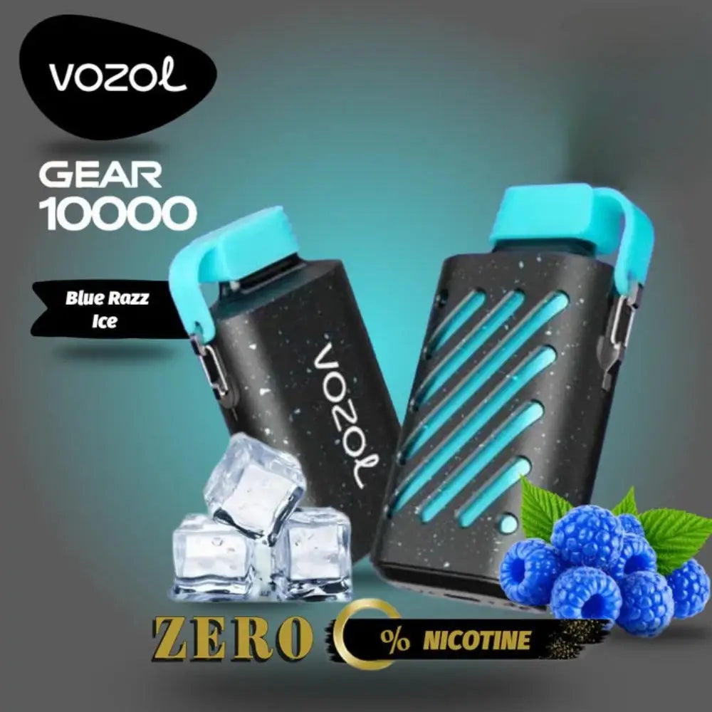 Vozol Gear Zero Nicotine 10000 Puffs Disposable Vape - Bluerazz Ice - Disposable Vape - Vapes Uae