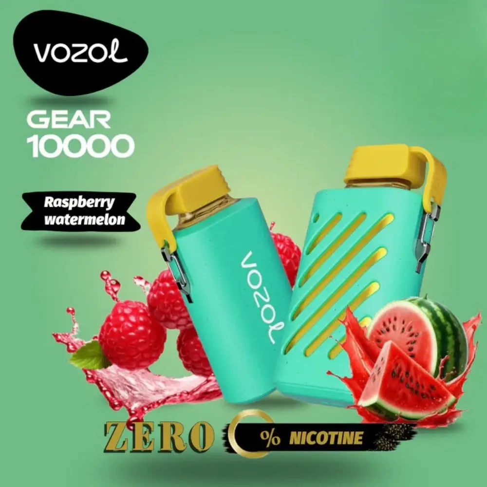 Vozol Gear Zero Nicotine 10000 Puffs Disposable Vape - Raspberry Watermelon - Disposable Vape - Vapes Uae