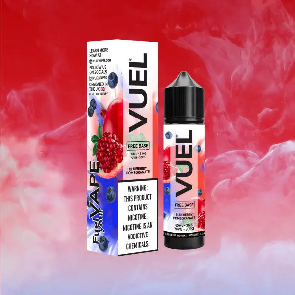 Vuel Nerd Salts Vape Juice 60ml - Blueberry Pomegranate - E-liquid - Vapes Uae