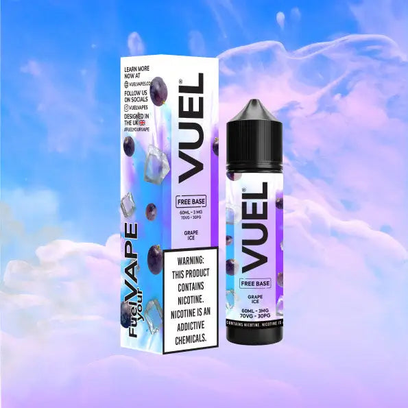 Vuel Nerd Salts Vape Juice 60ml - Grape Ice - E-liquid - Vapes Uae