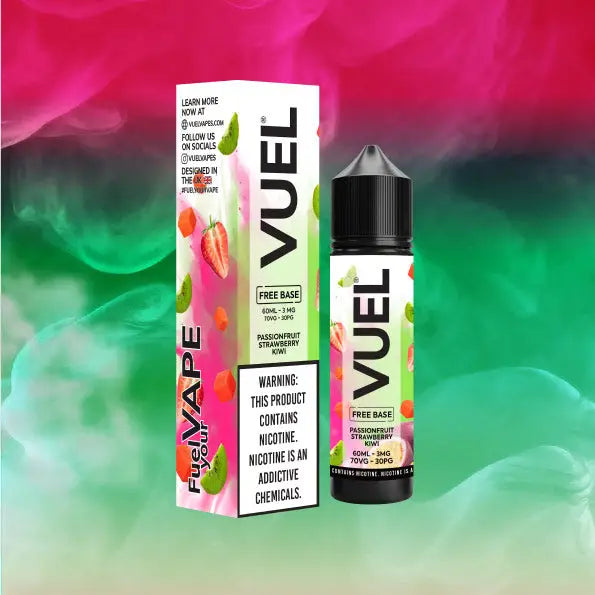 Vuel Nerd Salts Vape Juice 60ml - Passionfruit Strawberry Kiwi - E-liquid - Vapes Uae