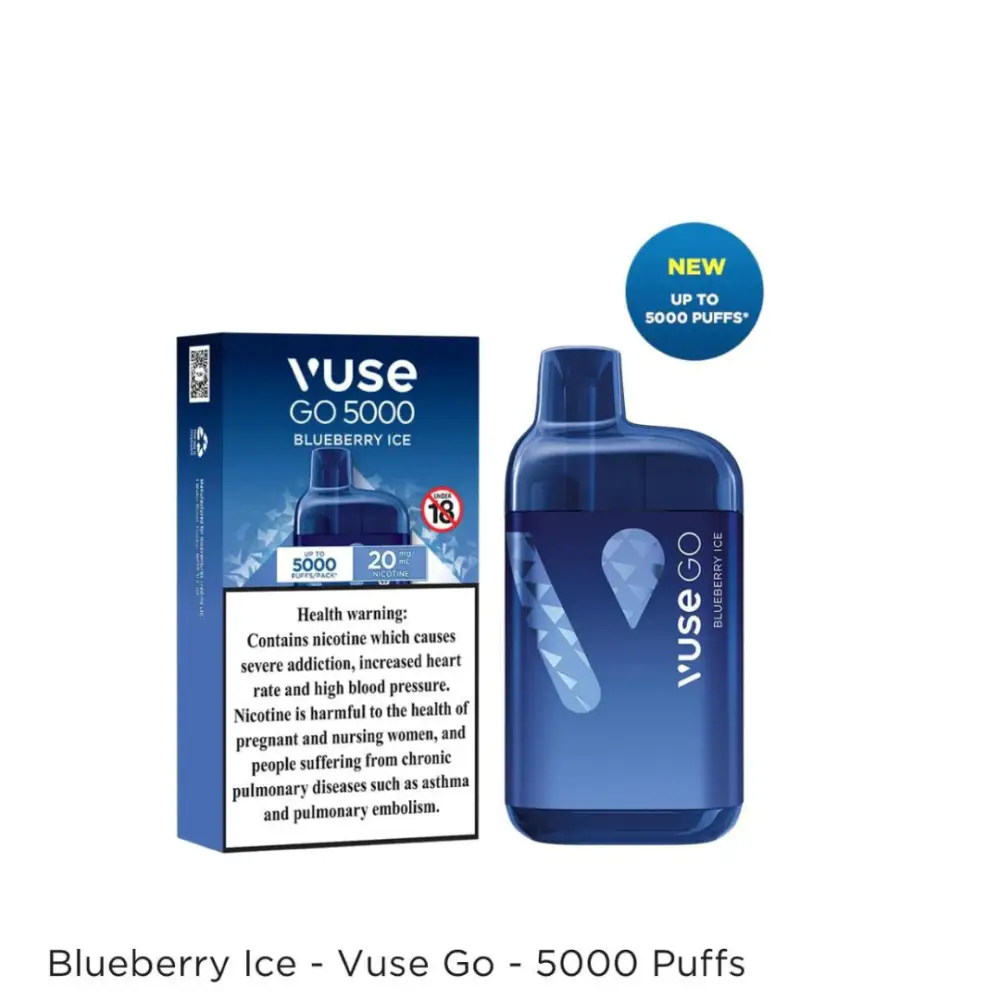 Vuse 5000 Puffs Disposable Vape Blue Berry Ice Disposable Vape Vapes Uae