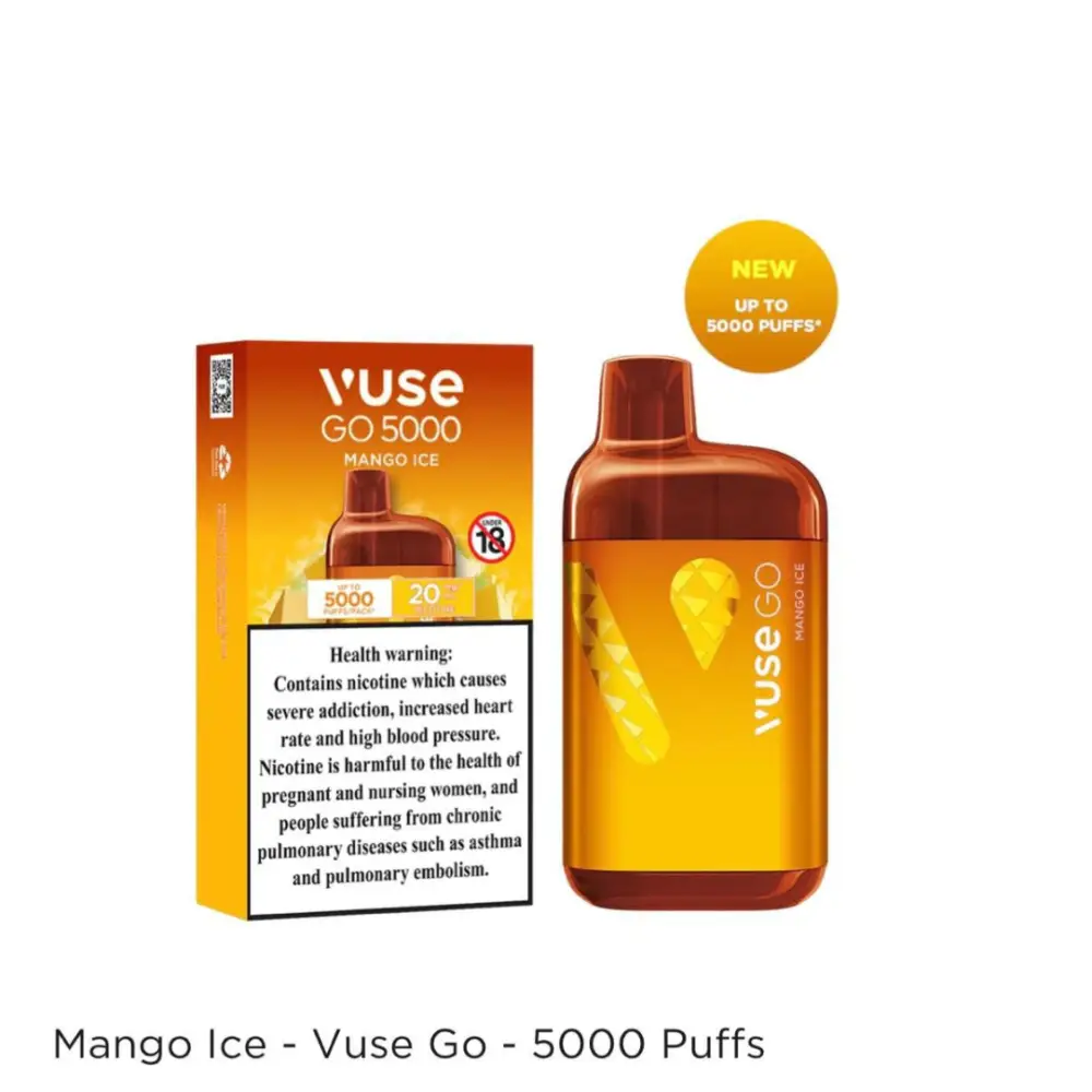 Vuse 5000 Puffs Disposable Vape Mango Ice Disposable Vape Vapes Uae