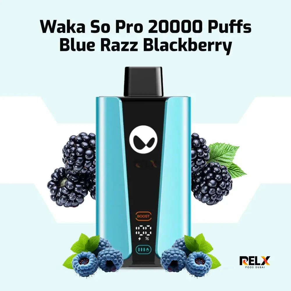 Waka Sopro 20000 Puffs Disposable Vape - Blue Razz Blackberry - Disposable Vape - Vapes Uae