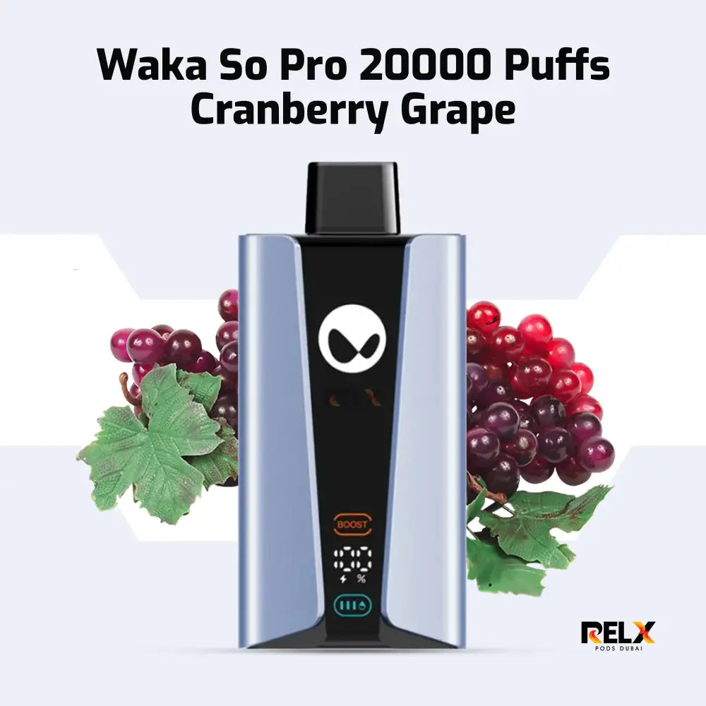 Waka Sopro 20000 Puffs Disposable Vape - Cranberry Grape - Disposable Vape - Vapes Uae