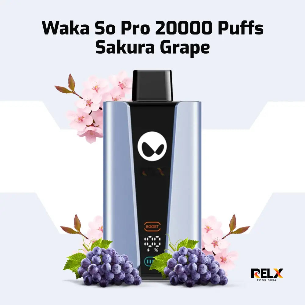 Waka Sopro 20000 Puffs Disposable Vape - Sakura Grape - Disposable Vape - Vapes Uae