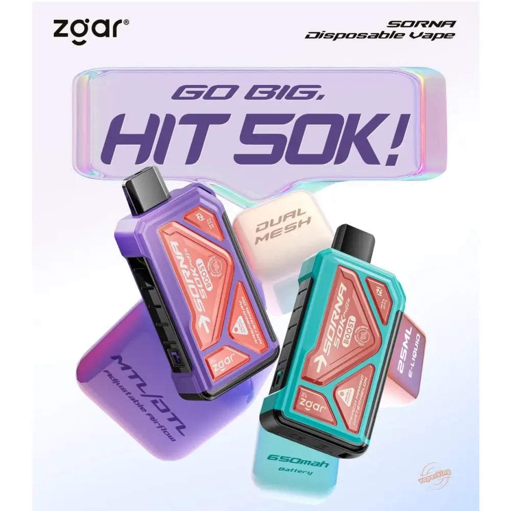 Zgar Sorna 50000 Puffs Disposable Vape - Disposable Vape - Vapes Uae