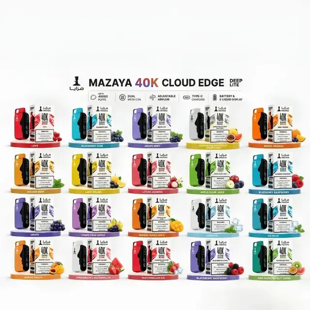MAZAYA DEEP LITE CLOUD EDGE 40000 PUFFS DISPOSABLE VAPE (Peach Ice)