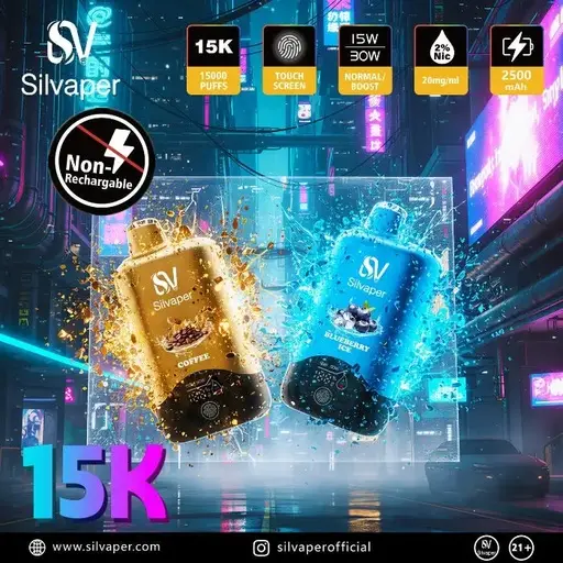SILVAPER 15000 PUFFS DISPOSABLE VAPE
