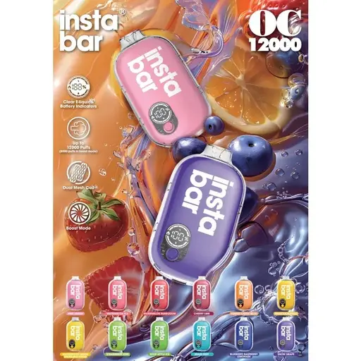 INSTA BAR OC 12000 نفخة فيب قابل للتخلص منه