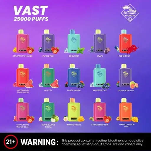 TUGBOAT VAST 25000 PUFFS DISPOSABLE VAPE