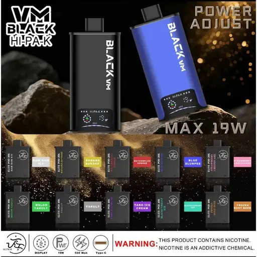 VM BLACK HI-PA-K 20000 سحبة طقم بود فيب