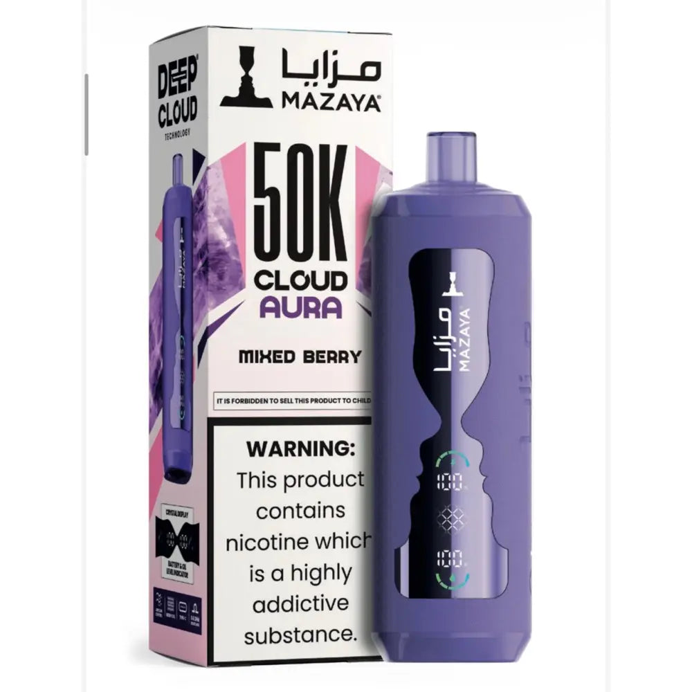 Mazaya Cloud Aura 50000 Puffs Disposable Vape - Mix Berry - Disposable Vape - Vapes Uae